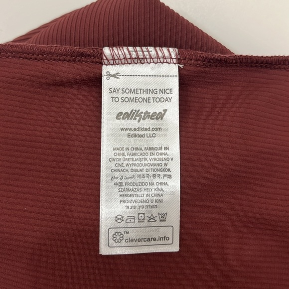 edikted | Sutton Contrast Ribbed Mini-Skirt - Picture 5 of 7